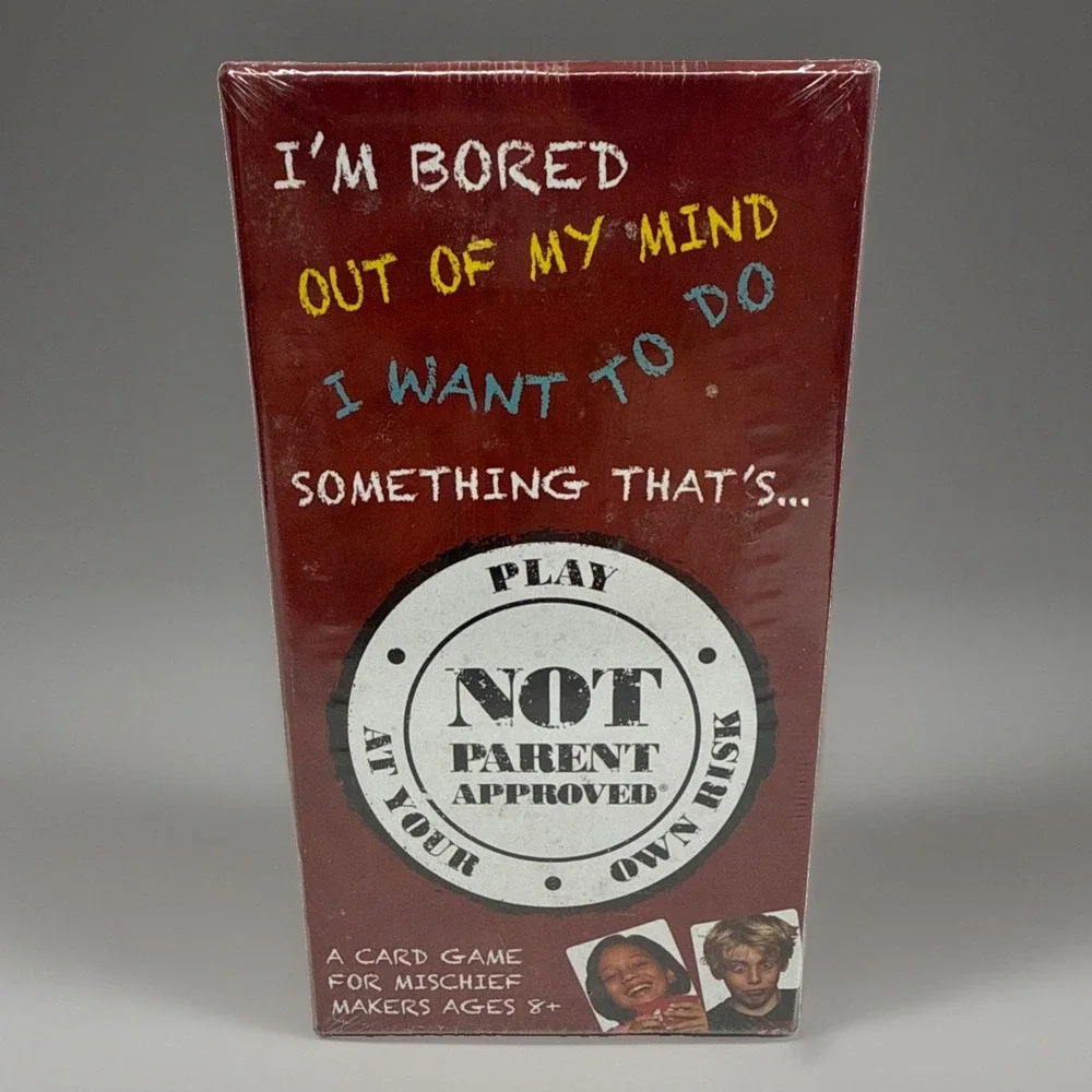 Not Parent Approved: Card Game for Kids Families and Mischief Makers Ships Fast!